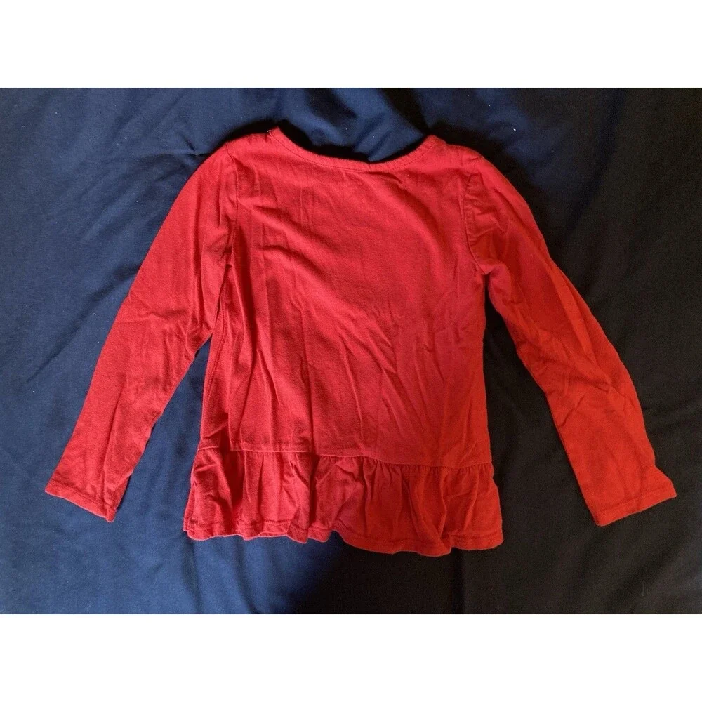 4T The Children’s Place girl clothes - 1 piece long sleeve shirt | unicorn theme